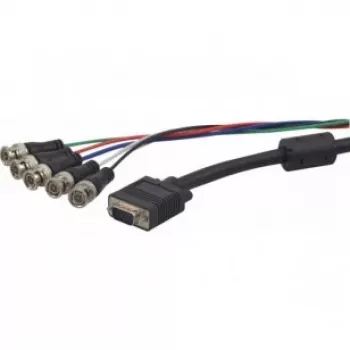 Hypertec 129151-HY adapter kabla wideo 1,8 m VGA (D-Sub) 5 x BNC Czarny, Niebieski, Zielony, Czerwony, Biały