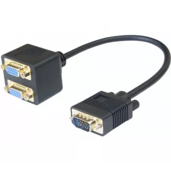 Hypertec 137036-HY Kabel VGA 0,3 m VGA (D-Sub) 2 x VGA (D-Sub) Czarny