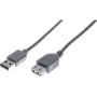 Hypertec 532412-HY Kabel USB USB 2.0 1 m USB A Szary