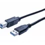 Kabel USB Hypertec 532467-HY USB 3.2 Gen 1 (3.1 Gen 1) 1.8 m USB A USB B Czarny
