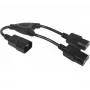 Hypertec 808430-HY kabel zasilający Czarny 0,3 m Wtyczka C14 2 x gniazdo C13