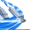 Oniverse Kabel USB-A do USB-C Quick Charge z diodą LED – 2 metry – biały (Wieloplatformowy)