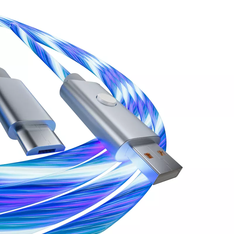 Oniverse Micro USB Charge kabel z LED - 2 meters - biały (Multiplatform)