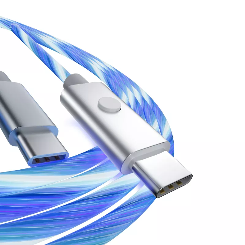 Kabel do szybkiego ładowania Oniverse USB-C do USB-C - 2 metry - LED (Wieloplatformowy)