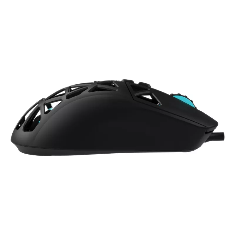 Oniverse - Przewodowa mysz gamingowa Kryo - Nocta Czarny (PC), symetryczna, optyczna, USB typu A, 13800 DPI, czarna