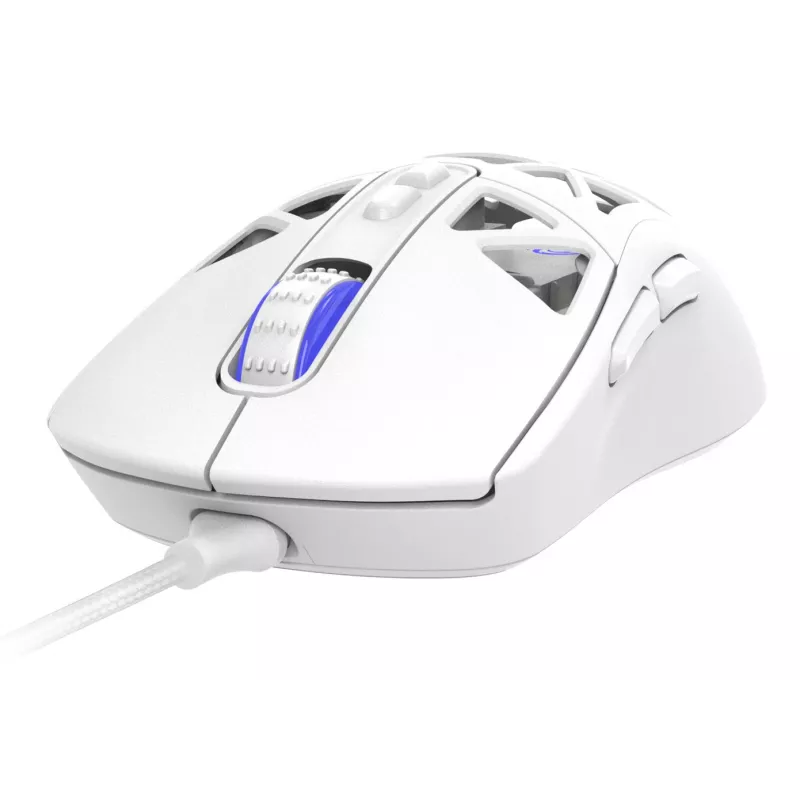 Oniverse - Przewodowa mysz gamingowa Kryo - Luxion biały (PC), symetryczna, optyczna, USB-A, 13800 DPI, biała