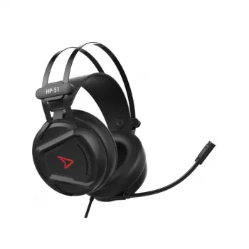 Steelplay Wired 3D Headset - Hp51 - Czarny (Multi), Przewodowy, Gaming, 20 - 20000 Hz, 329 g, Zestaw słuchawkowy, Czarny, Czerwony