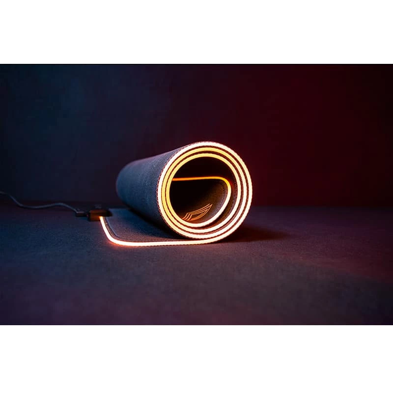 Lexip B10 – Xl Elastyczna Podkładka Pod Mysz Z Mikroteksturowaną Miękką Powierzchnią I Podświetleniem RGB – 800X400X4mm