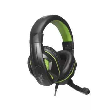 Steelplay przewodowy stereofoniczny zestaw słuchawkowy – HP-45 – czarno-zielony (Xbox), przewodowy, gamingowy, 20 – 20000 Hz, 274 g, zestaw słuchawkowy, czarny, zielony