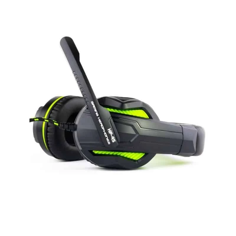 Steelplay przewodowy stereofoniczny zestaw słuchawkowy – HP-45 – czarno-zielony (Xbox), przewodowy, gamingowy, 20 – 20000 Hz, 274 g, zestaw słuchawkowy, czarny, zielony