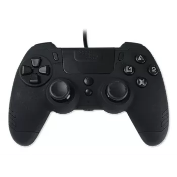Lexip Metaltech - Przewodowy kontroler - Ebony Czarny (Multi), Gamepad, PC, PlayStation 4, Krzyżak, Przycisk Home, Przycisk Options, Przycisk Share, Analogowy / Cyfrowy, Wielokolorowy, Przewodowy