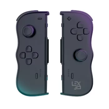 Lexip Adventure Twinpads Czarny (Switch), Gamepad, Nintendo Switch, Nintendo Switch OLED, Przycisk przechwytywania, Krzyżak, Przycisk Home, Analogowy / Cyfrowy, Bezprzewodowy, Bluetooth