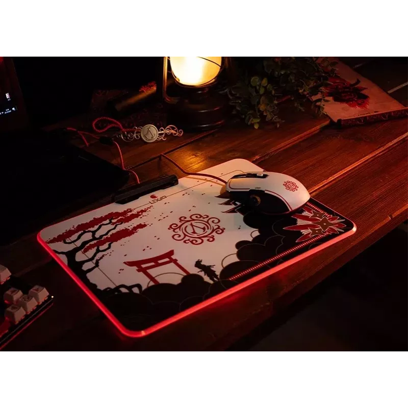 Lexip X Ubisoft - Assassin's Creed - Shadows podkładka pod mysz, Czarny, Złoty, Czerwony, Biały, Obraz, Zasilana przez USB, Podkładka gamingowa
