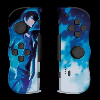 Lexip X CRUNCHYROLL - SUNG JIN-WOO TWIN PADS WL, Gamepad, Nintendo Switch 2, D-pad, Przyciski kierunkowe, Analogowe / Cyfrowe, Bezprzewodowa, Niebieski, Biały