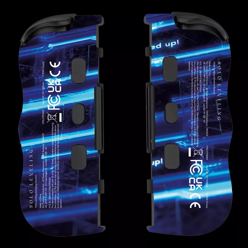 Lexip X CRUNCHYROLL - LEVEL UP WL TWIN PADS, Gamepad, Nintendo Switch 2, D-pad, Przyciski kierunkowe, Analogowy / Cyfrowy, Bezprzewodowy, Czarny, Niebieski