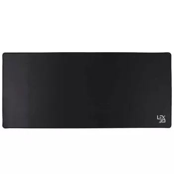 Lexip XXL myszpad - Czarny, Czarny, Monochromatyczna, Tkanina, Guma, Antypoślizgowa podstawa, Podkładka pod mysz dla graczy