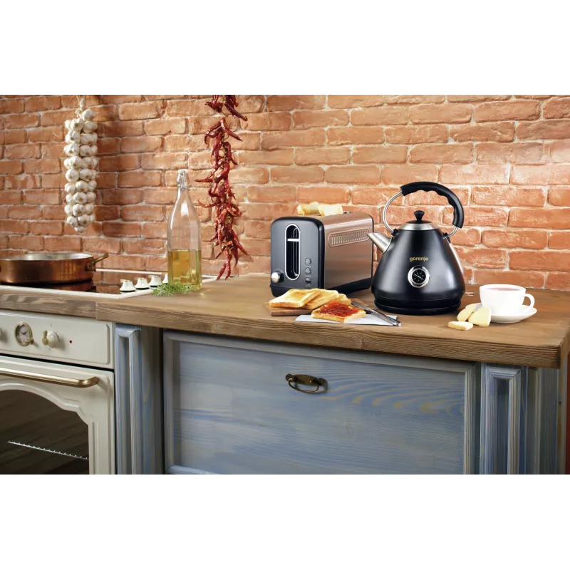Gorenje T1100CLBK 6 2 kromki 1100 W Czarny