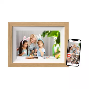Braun DigiFrame 10W ramka cyfrowa Biały, Drewno 25,6 cm (10,1″) Ekran dotykowy Wi-Fi