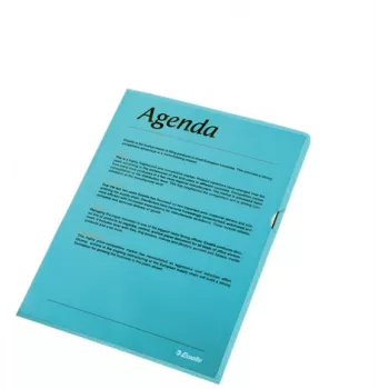 Esselte Folder 105my A4 Box of 100, A4, Polipropylen (PP), Niebieski, Pionowa, 220 mm, 1 mm