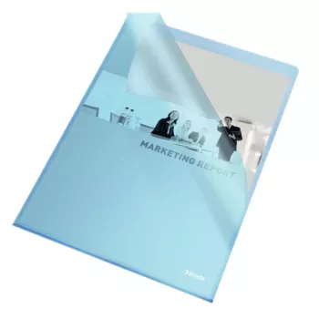 Esselte Folder 105my A4 Box of 100, A4, Polipropylen (PP), Niebieski, Pionowa, 220 mm, 1 mm