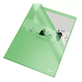 Esselte Folder 105my A4 Box of 100, A4, Polipropylen (PP), Zielony, Pionowa, 220 mm, 1 mm