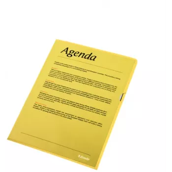 Esselte Folder 105my A4 pudełko 100 szt., A4, polipropylen (PP), żółty, pionowa, 220 mm, 1 mm