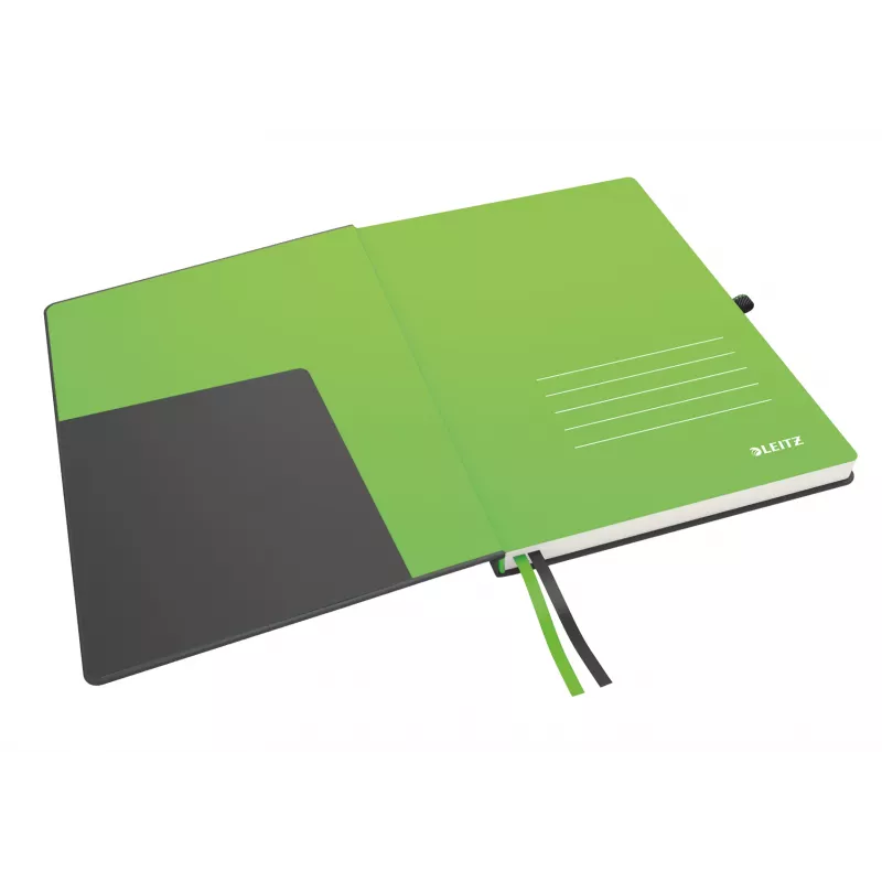 Leitz Notebook Complete A4 w linie 96 g/m² 80 kartek, czarny, A4, twarda oprawa