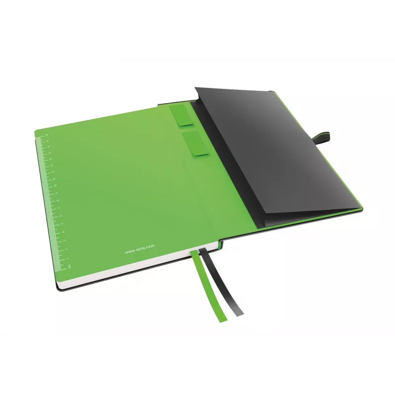 Leitz Notebook Complete A5 w linie, 96 g, 80 arkuszy, Czarny, A5, Twarda oprawa