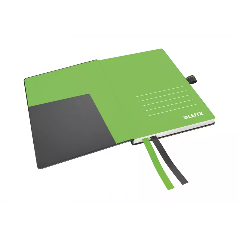 Leitz Notatnik Complete A6 w linie 96 g 80 arkuszy, Czarny, A6, Twarda oprawa