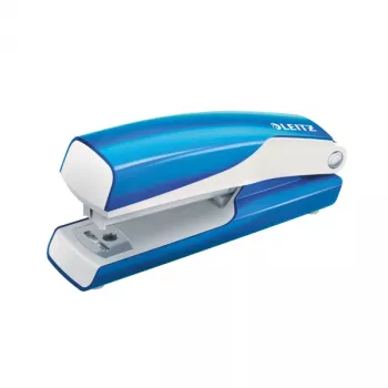 Leitz NeXXt WOW Metal Mini Zszywacz, 10 arkuszy, niebieski, biały, P2, metal, 80 g/m², 3,5 cm