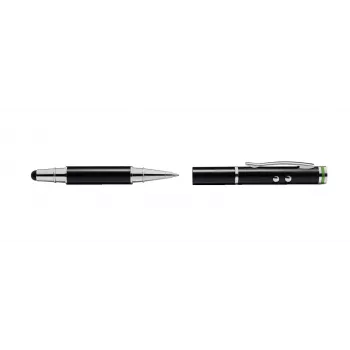 Leitz Stylus pens 4 in one Complete do urządzeń z ekranem dotykowym, Uniwersalny, Dowolna marka, Czarny, iPad, Mosiądz, Silikon, LR41