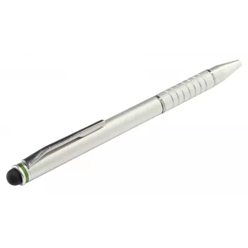 Leitz Stylus pens 2 w 1 Complete do urządzeń z ekranem dotykowym, Uniwersalny, Dowolna marka, Srebrny, iPad, Aluminium, Silikon, 10 g
