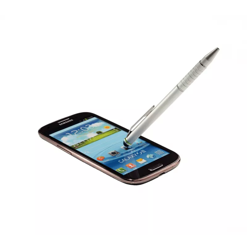 Leitz Stylus pens 2 w 1 Complete do urządzeń z ekranem dotykowym, Uniwersalny, Dowolna marka, Srebrny, iPad, Aluminium, Silikon, 10 g