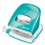 Leitz NeXXt dziurkacz WOW 5008 metalowy 2-dziurkowy / 30 kartek, 30 kartek, niebieski, biały, metal, 8 cm, 5,5 mm, A6