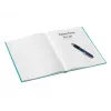 Notatnik Leitz WOW A4 w linie, twarda oprawa, 90 g, 80 kartek, wzór, niebieski, A4, 80 kartek, 80 g/m², papier w linie