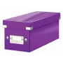Pudełko do przechowywania CD Leitz Click & Store WOW, fioletowe, karton, 440 g