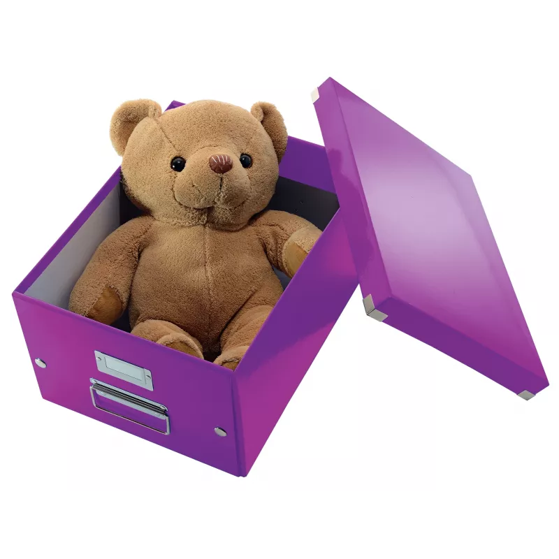 Leitz Click & Store WOW średni pojemnik do przechowywania, fioletowy, karton, 16,7 L, 281 mm, 200 mm, 265 x 335 x 188 mm
