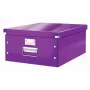 Leitz Click & Store WOW Duże pudełko do przechowywania, fioletowe, karton, 1,28 kg