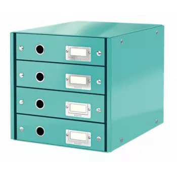 Leitz Click & Store WOW szafka z szufladami (4 szuflady), niebieska, karton, 2,49 kg