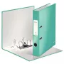 Leitz Segregator dźwigniowy 180° WOW POB/Laminowany A4/50 mm, A4, Karton, Turkusowy, 350 arkuszy, 80 g/m², 5 cm