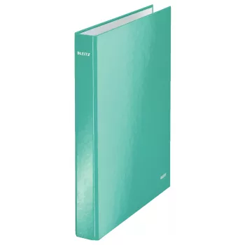 Leitz Ringbinder WOW Laminowany A4+ 2DR/25mm, A4, Karton, Niebieski, Biały, 250 arkuszy, 80 g/m²