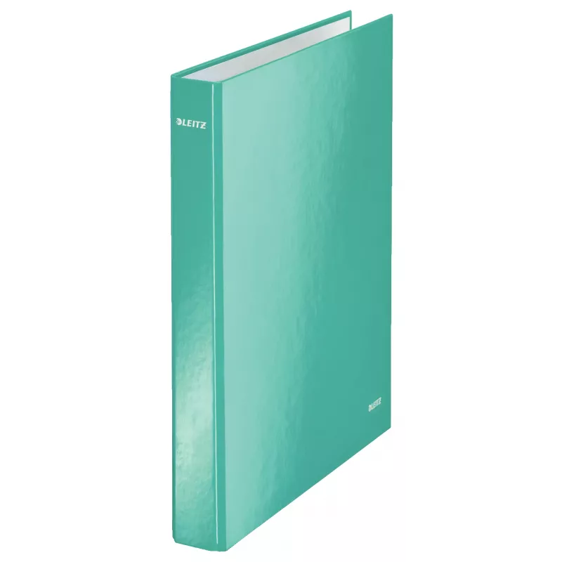 Leitz Ringbinder WOW Laminowany A4+ 2DR/25mm, A4, Karton, Niebieski, Biały, 250 arkuszy, 80 g/m²