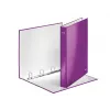 Leitz Ringbinder WOW Laminowany A4+ 4DR/25mm, A4, Karton, Metaliczny, Fioletowy, 230 arkuszy, 80 g/m², 2,5 cm