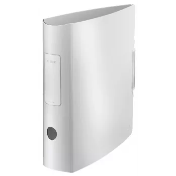 Leitz Segregator dźwigniowy 180° Active Style PP A4/80mm, A4, pianka polipropylenowa, Biały, 500 arkuszy, 80 g/m², 8.2 cm
