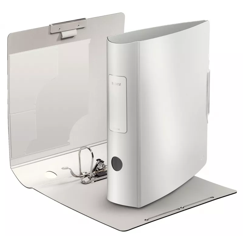Leitz Segregator dźwigniowy 180° Active Style PP A4/80mm, A4, pianka polipropylenowa, Biały, 500 arkuszy, 80 g/m², 8.2 cm