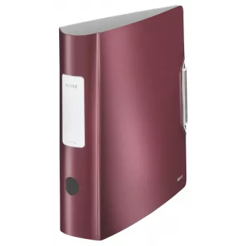 Leitz Segregator dźwigniowy 180° Active Style PP A4/80mm, A4, Polifoam, Czerwony, 500 arkuszy, 80 g/m², 8.2 cm