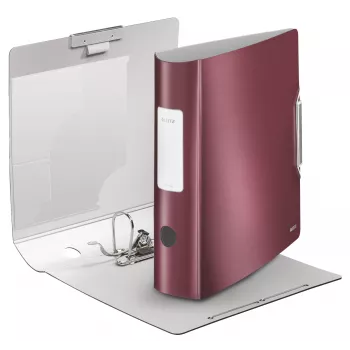 Leitz Segregator dźwigniowy 180° Active Style PP A4/80mm, A4, Polifoam, Czerwony, 500 arkuszy, 80 g/m², 8.2 cm