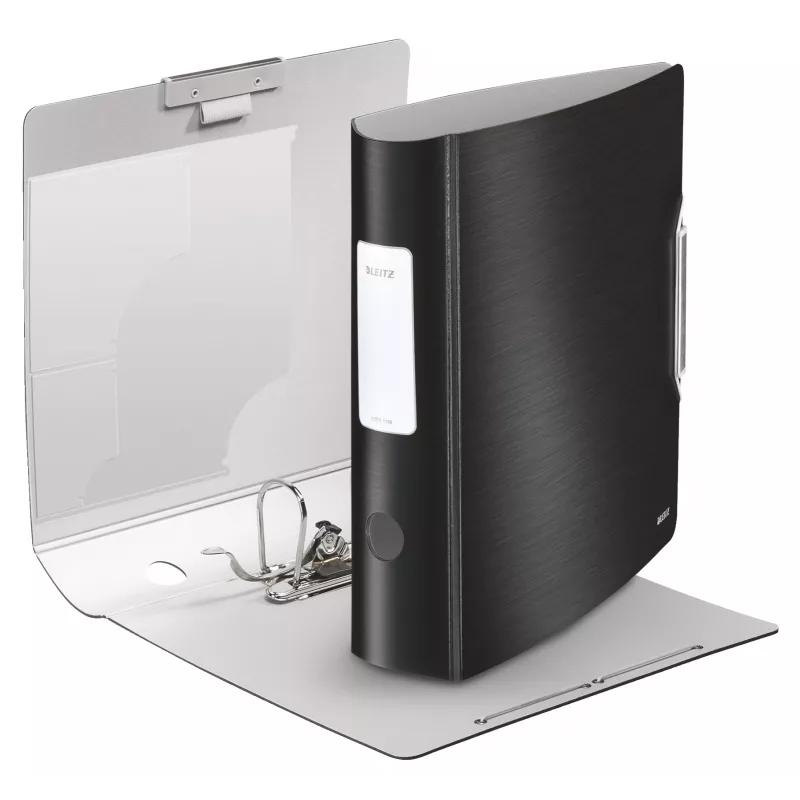 Leitz Segregator dźwigniowy 180° Active Style PP A4/80mm, A4, Polyfoam, czarny, 500 arkuszy, 80 g/m², 8,2 cm