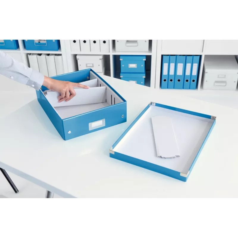 Leitz Click & Store WOW średnie pudełko organizera, niebieski, karton, 880 g