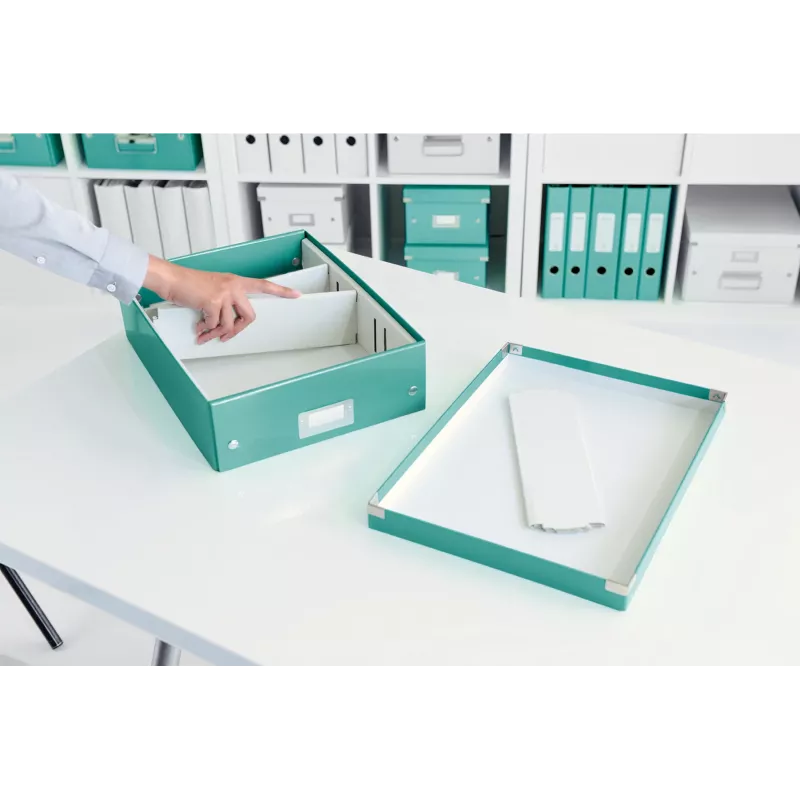 Leitz Click & Store WOW średni pudełko organizacyjne, niebieski, karton, 880 g